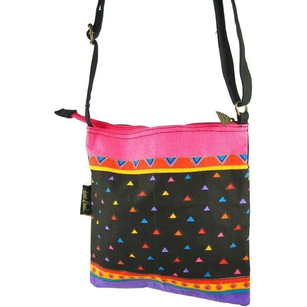 Crossbody Purse Zipper Top 10X10 Feline Friends Multicoloured Unisex